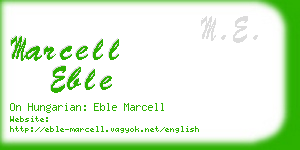 marcell eble business card